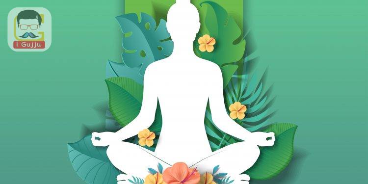 21 june-international yoga day,paper cut yoga body posture, vector illustration